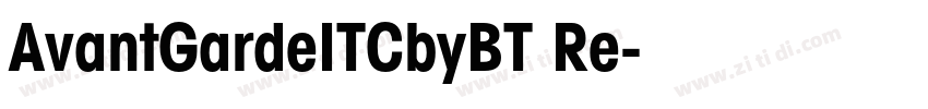 AvantGardeITCbyBT Re字体转换